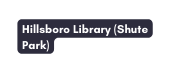 Hillsboro Library Shute Park